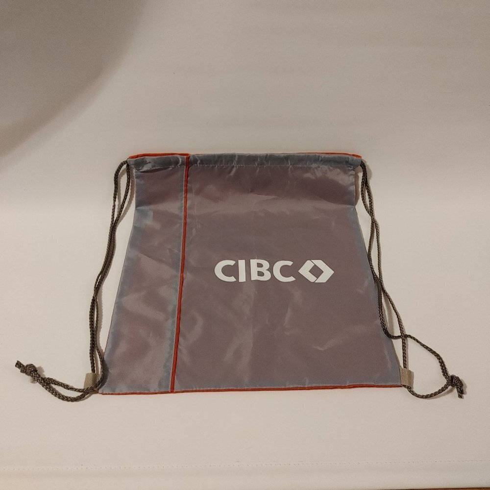 CIBC Canadian Imperial Bank of Commerce Drawstring Bag Backpack BNWOT